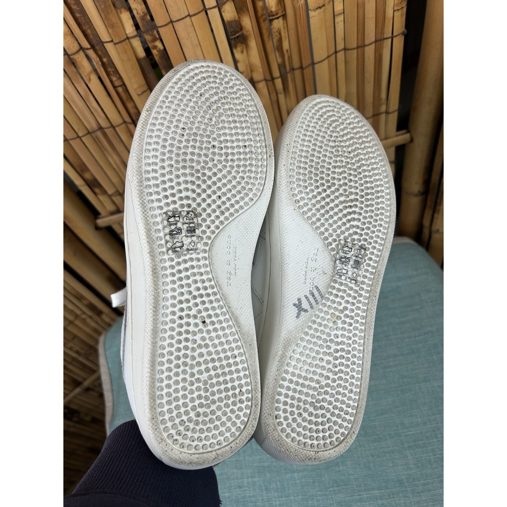 Rag‎ & Bone Retro Court Mules Shoes - White Leather - Size 6.5 - Picture 10 of 11